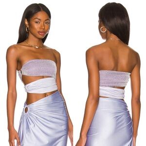 Baobab Collection Isla Bikini Swim Top in Quattro Purple size Large NWT NEW